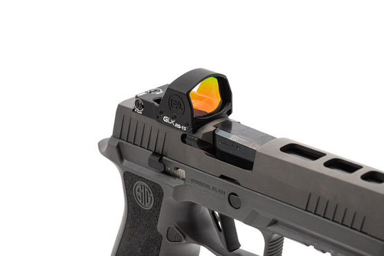 GLx RS 15 red dot sight mounted on a pistol
